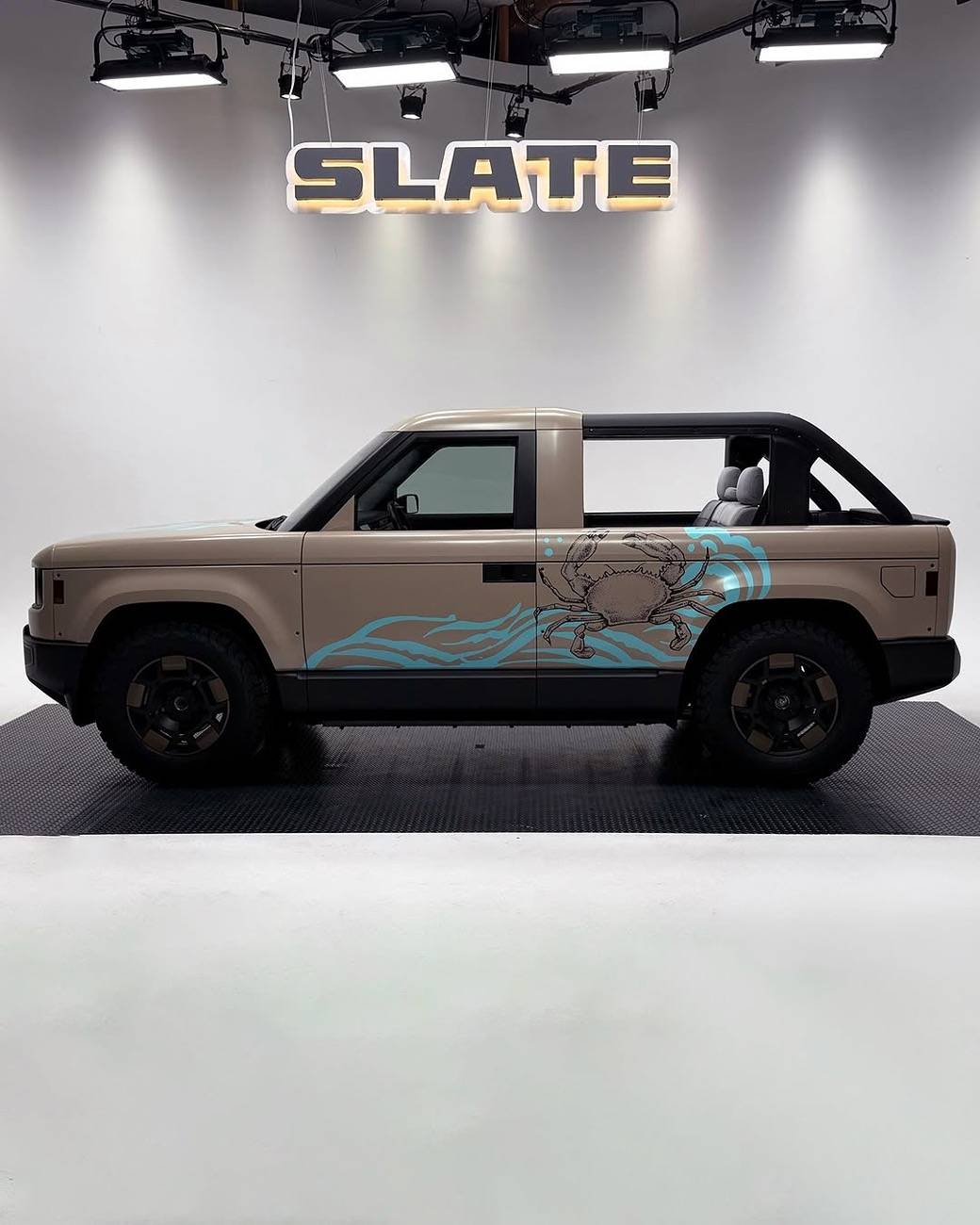 Slate Auto Pickup Truck Influencer photoshoots from Slate Instagram 11