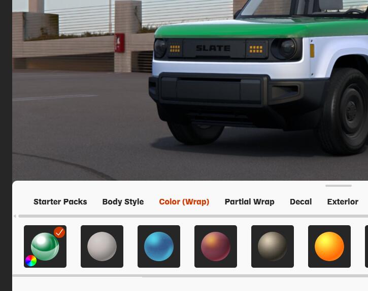 Slate Auto Pickup Truck Share your Slate build configuration images! 1747574137681-iy