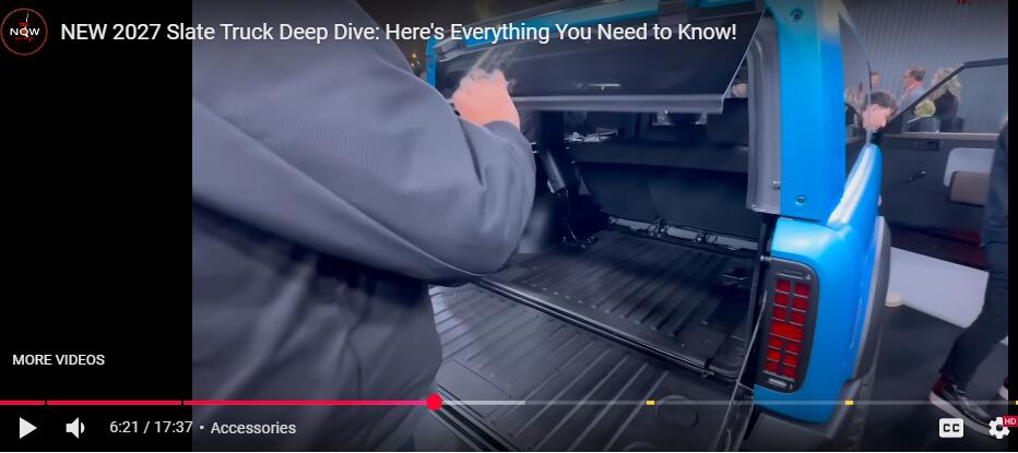 Slate Auto Pickup Truck FB Video: I don't think they have engineered the rear hatch/window yet. 1753548962803-ow