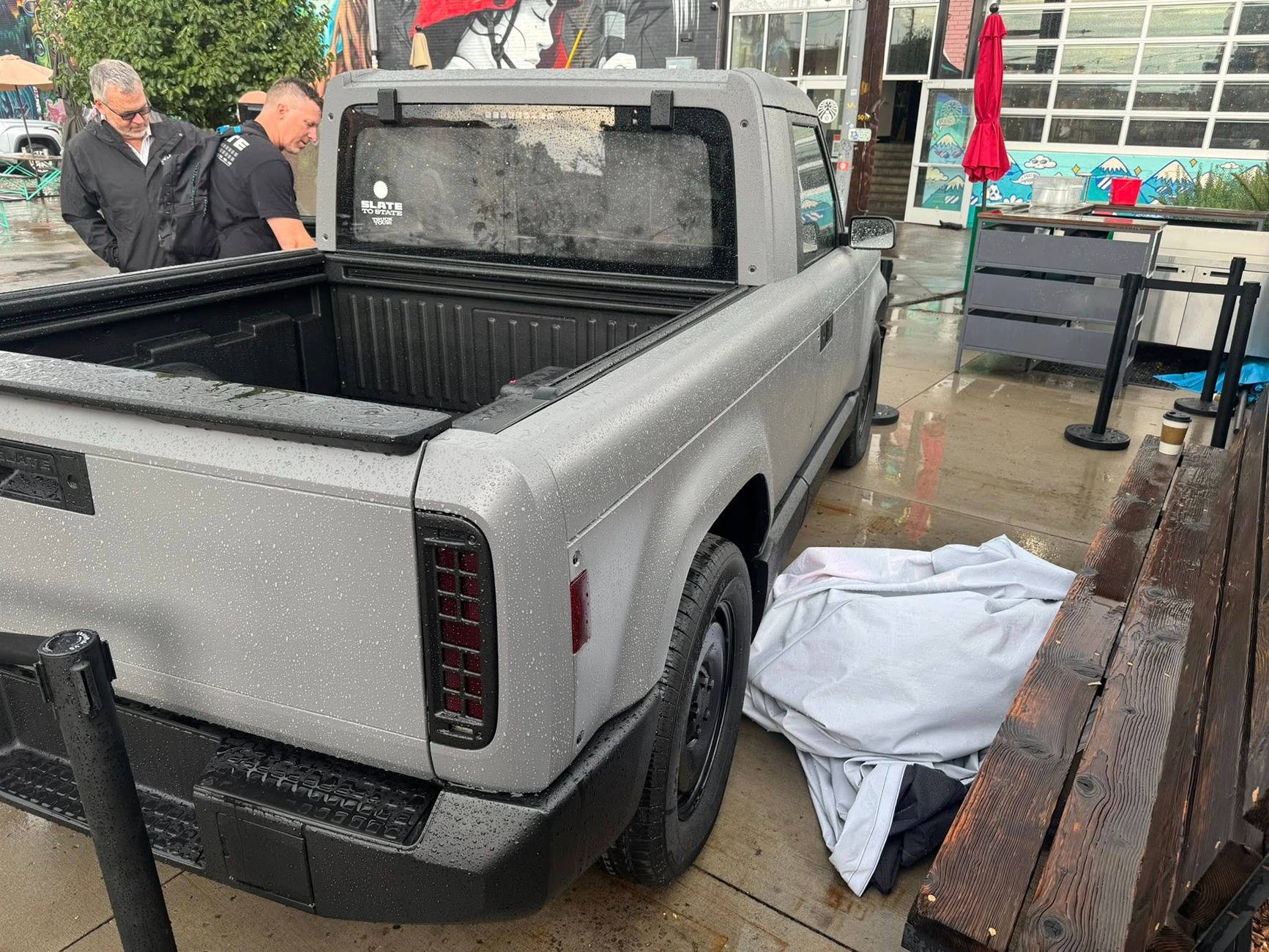 Slate Auto Pickup Truck Pics & Impressions from Slate showing in Denver today 515496876_31584247427840773_7375538710494134528_n
