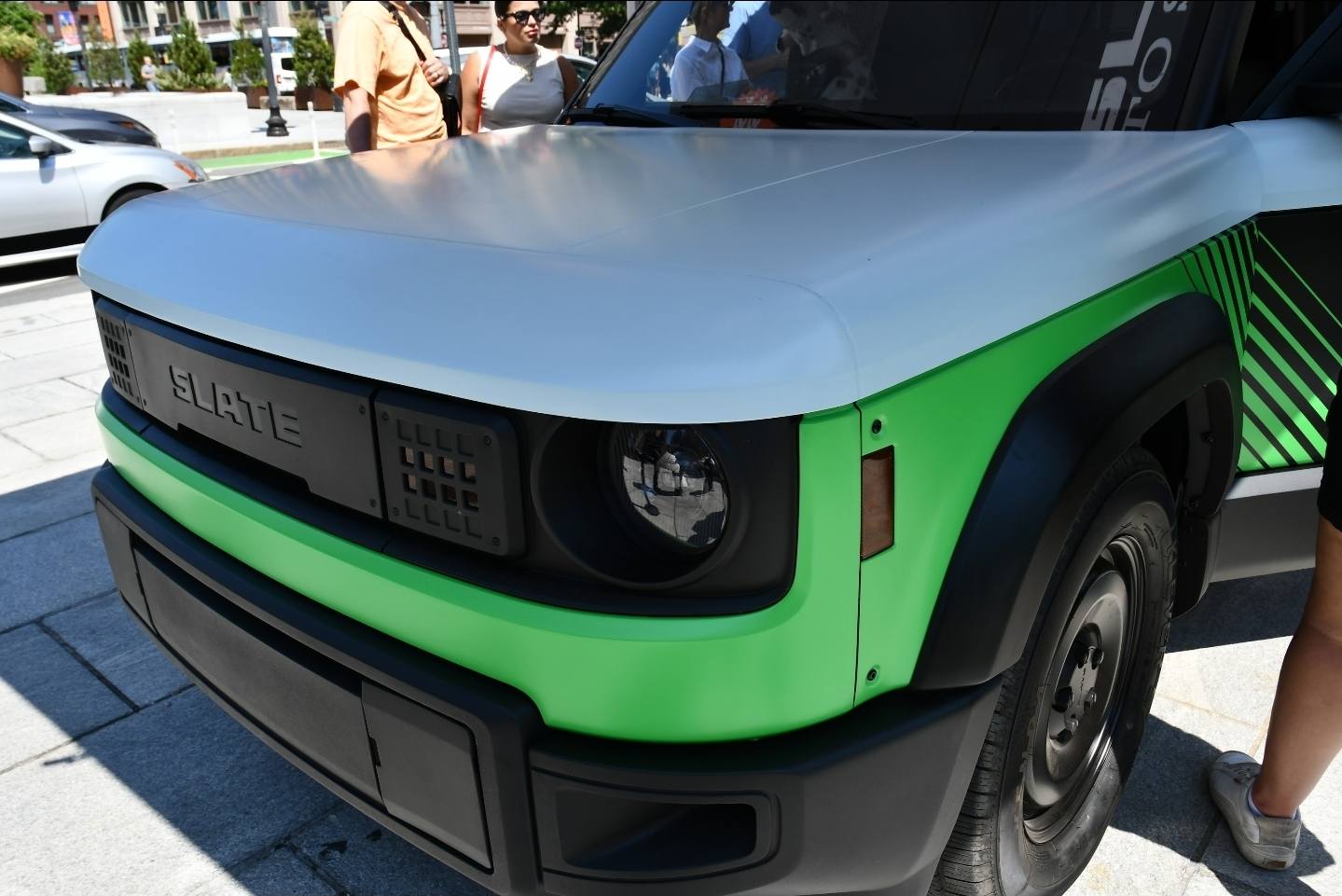 Slate Auto Pickup Truck Wrapped Slate truck touring Re:Build companies 535596948_10237308313704611_1328216879175099207_n