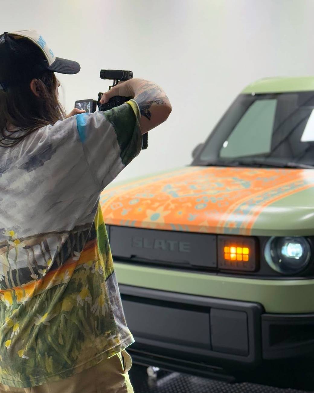 Slate Auto Pickup Truck Influencer photoshoots from Slate Instagram 6