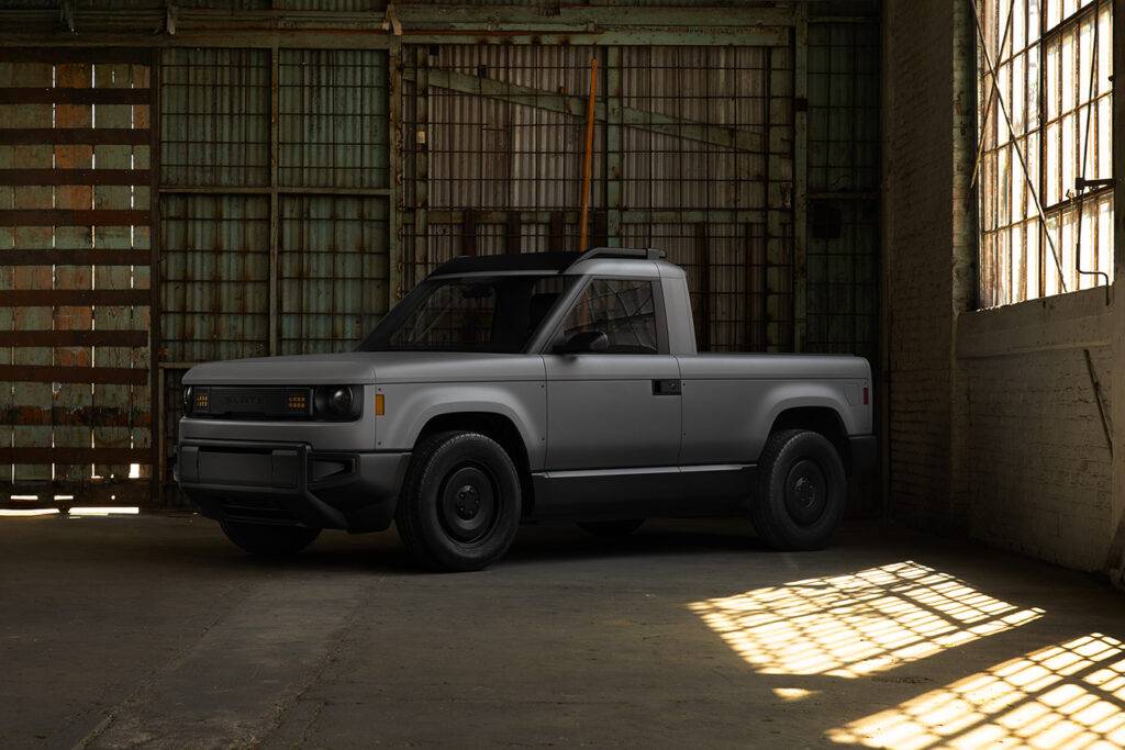 Slate Auto Pickup Truck Article: Will the Slate Truck Usher in a New Era of 3D Printing Car Customization? Blank-Slate-Front-34_web-1024x683