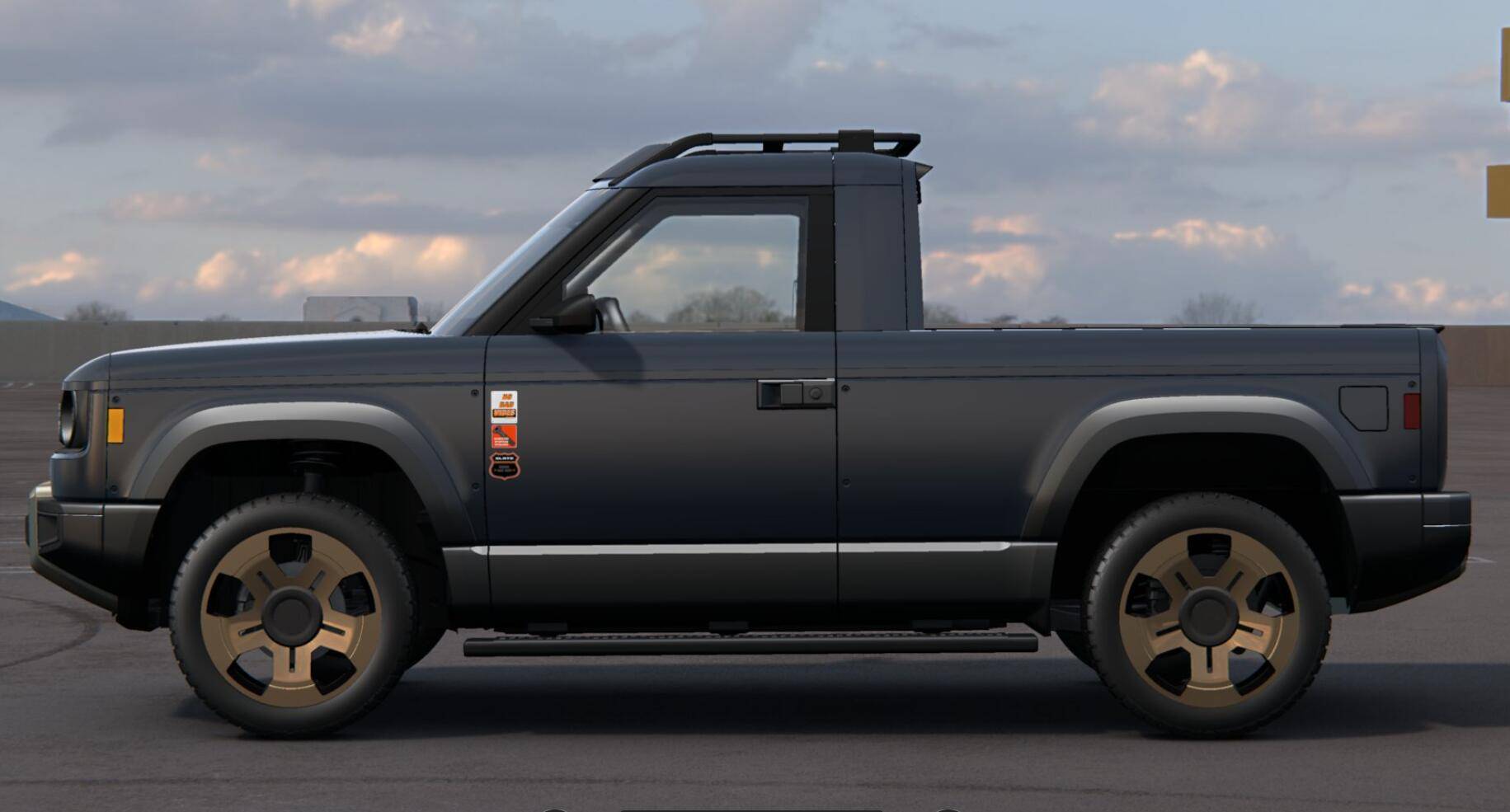 Slate Auto Pickup Truck Too many options to pick! gray_truck_side_v1
