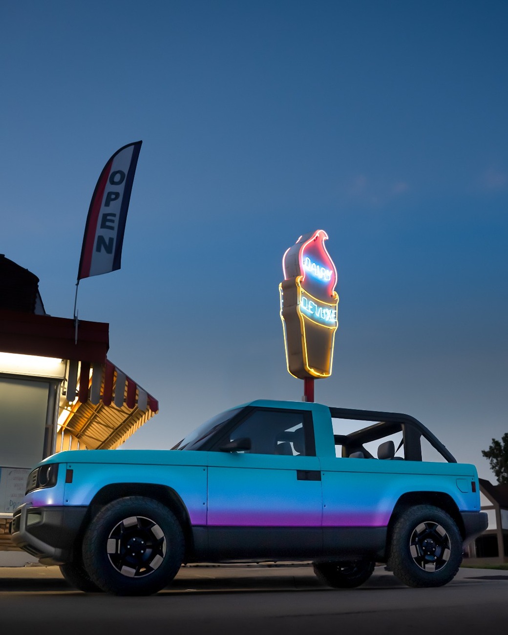 Slate Auto Pickup Truck Slate Open-Air Top -- "The cherry on top is no top" photos GyQcEwWXcAQQ9x