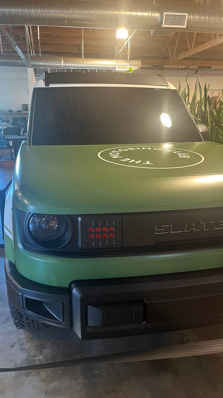 Slate Auto Pickup Truck Wrapped Slate SUV on display at Motoring Coffee LA (until mid-July) IMG_0129