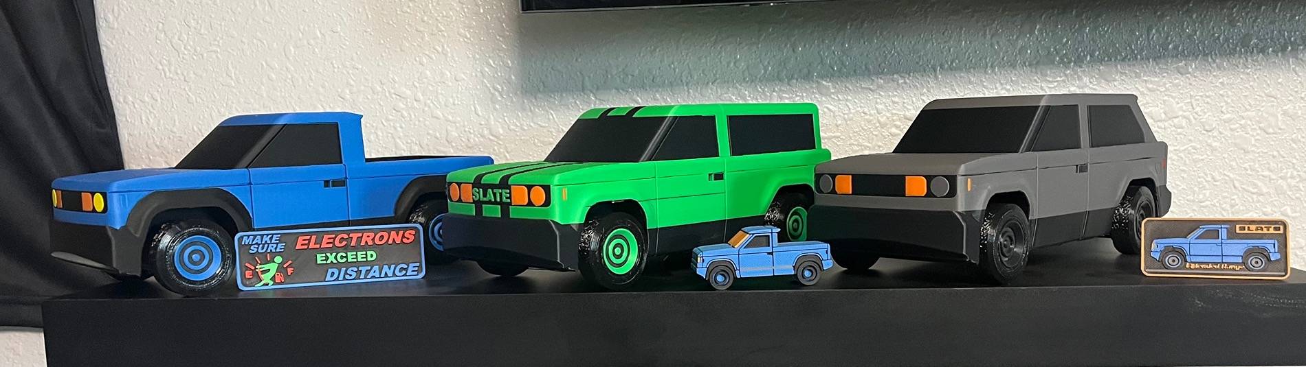 Slate Auto Pickup Truck Scale Models of Slate Pickup, SUV, Fastback (for DIY 3D Print - STL Files) IMG_1020