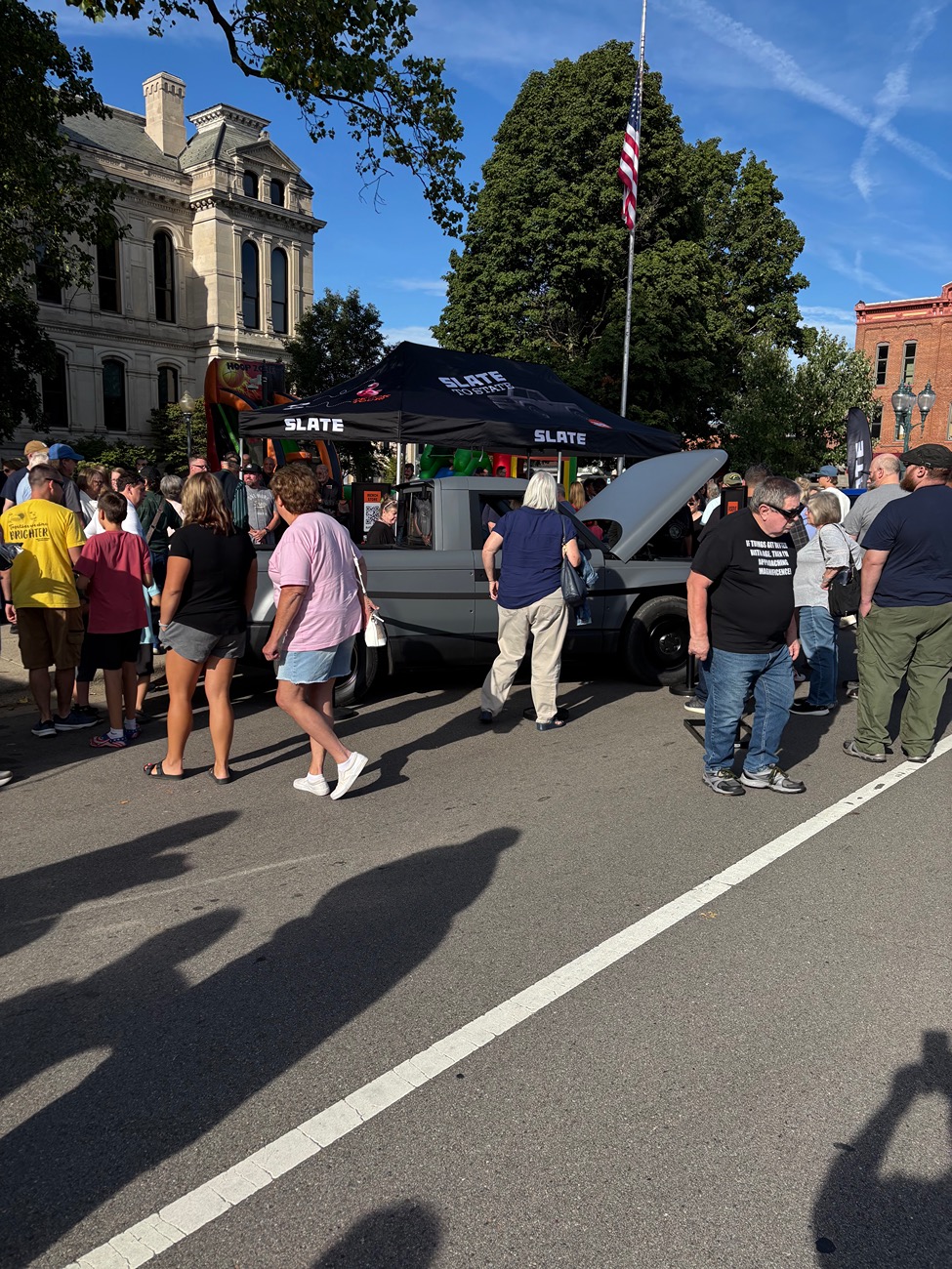 Slate Auto Pickup Truck Block party in Warsaw today with pictures IMG_1975