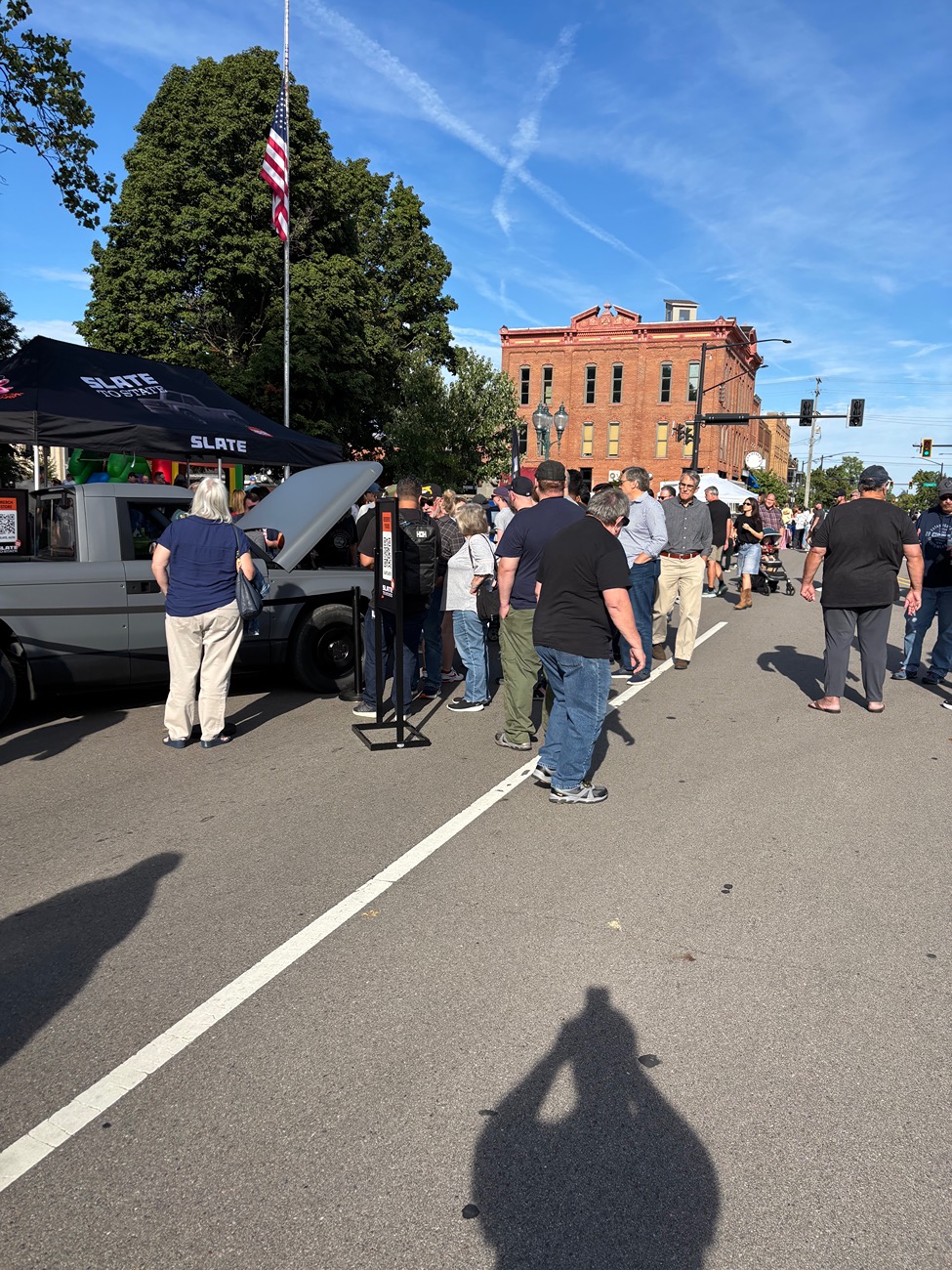 Slate Auto Pickup Truck Block party in Warsaw today with pictures IMG_1976