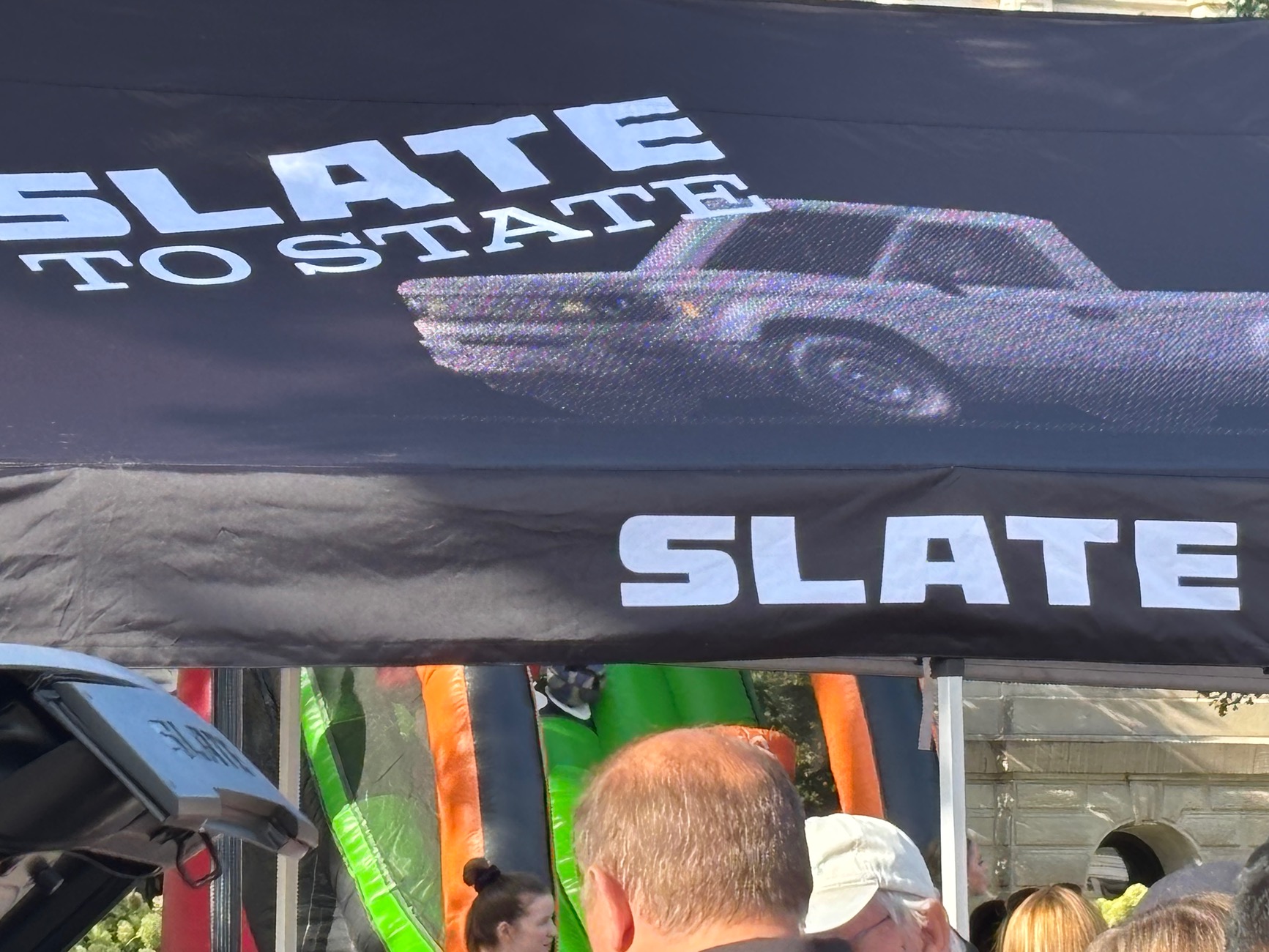 Slate Auto Pickup Truck Block party in Warsaw today with pictures IMG_1981