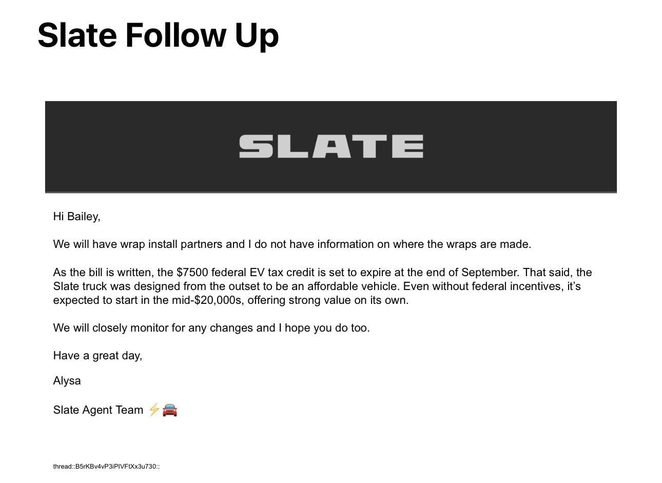Slate Auto Pickup Truck Expected price now "Mid-Twenties" for Slate truck IMG_2171