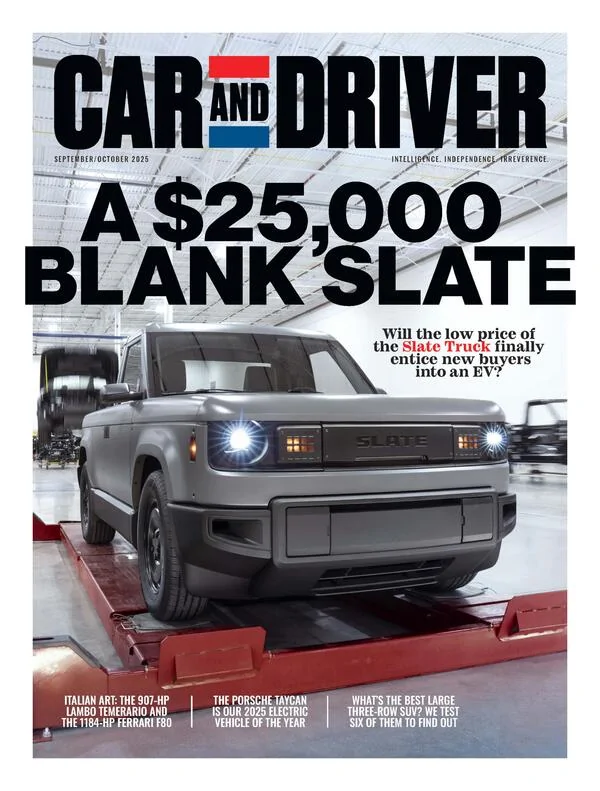 Slate Auto Pickup Truck Slate makes the cover of Car & Driver magazine! IMG_2258