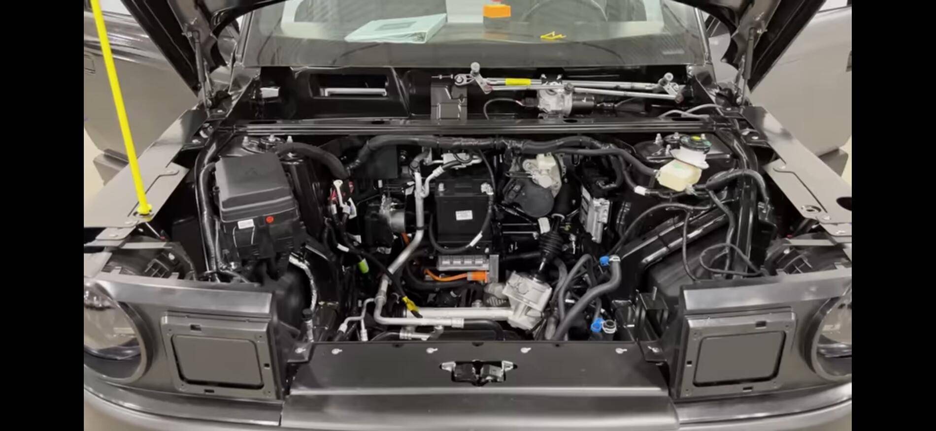 Slate Auto Pickup Truck Monroe Live: Beta Factory Hoist Review of Slate Battery, Motor, Suspension, Underbody, Frunk, Body, Electrical System, Software, Safety & More IMG_3887