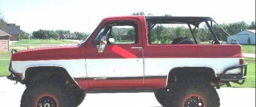 Slate Auto Pickup Truck Open Air Kit Body Style question -  how do you keep your truck from getting rained in? K5_Blazer_Bimini_To