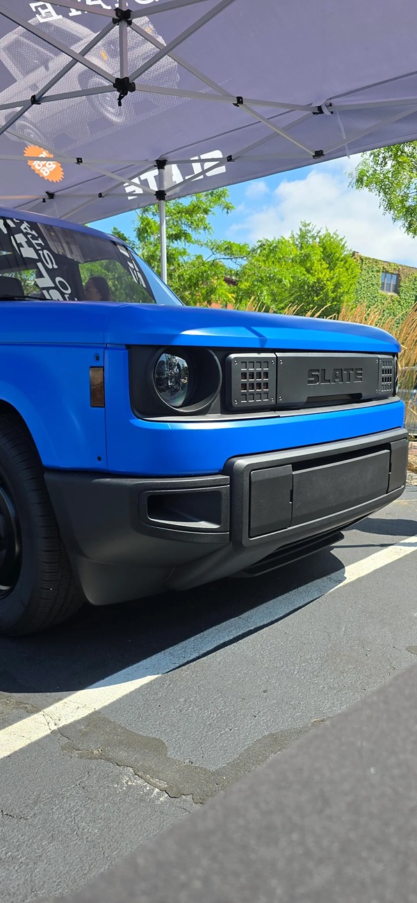 Slate Auto Pickup Truck Open Air Mode Slate Pickup w/ Blue Wrap (from Rhode Island event showing) Open Air Mode Slate Pickup w: Blue Wrap (from Rhode Island showing) 3