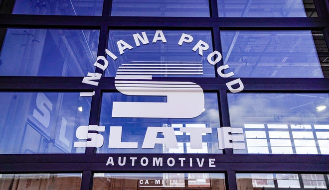 Slate Auto Pickup Truck Photos from inside Slate's production factory! (Sneak peek inside Slate electric pickup truck plant in Warsaw) Photos inside Slate Warsaw factory production construction 25