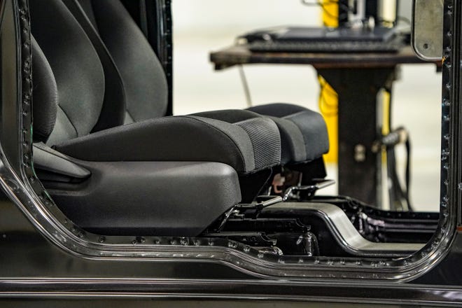 Slate Auto Pickup Truck Photos from inside Slate's production factory! (Sneak peek inside Slate electric pickup truck plant in Warsaw) Photos inside Slate Warsaw factory production construction 31