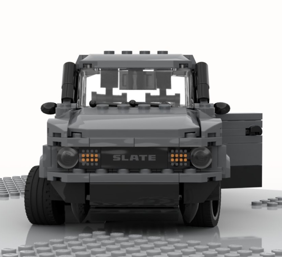 Slate Auto Pickup Truck LEGO Slate Pickup Truck with working doors, tailgate, steering Screenshot 2025-08-25 at 8.34.33 AM