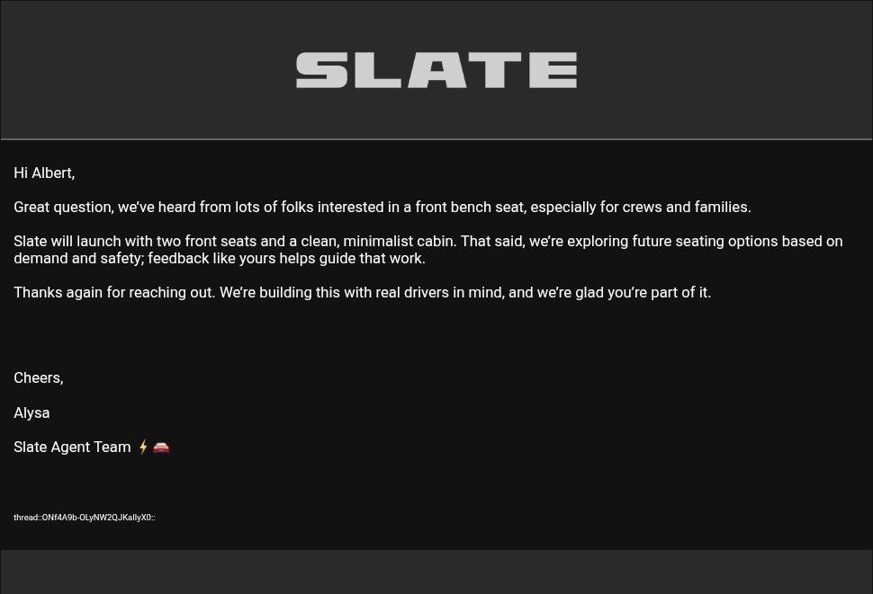 Slate Auto Pickup Truck Bench seating for front Screenshot_20250705_114035_Gmail