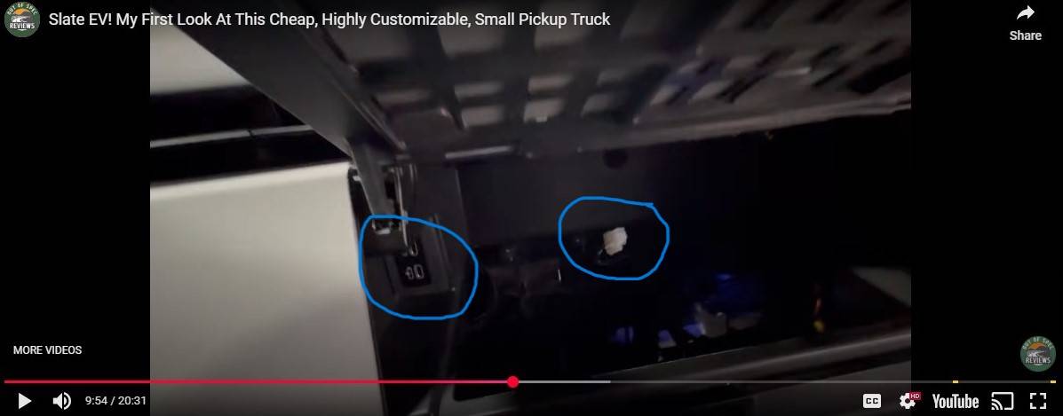 Slate Auto Pickup Truck Dash cam power slate dash