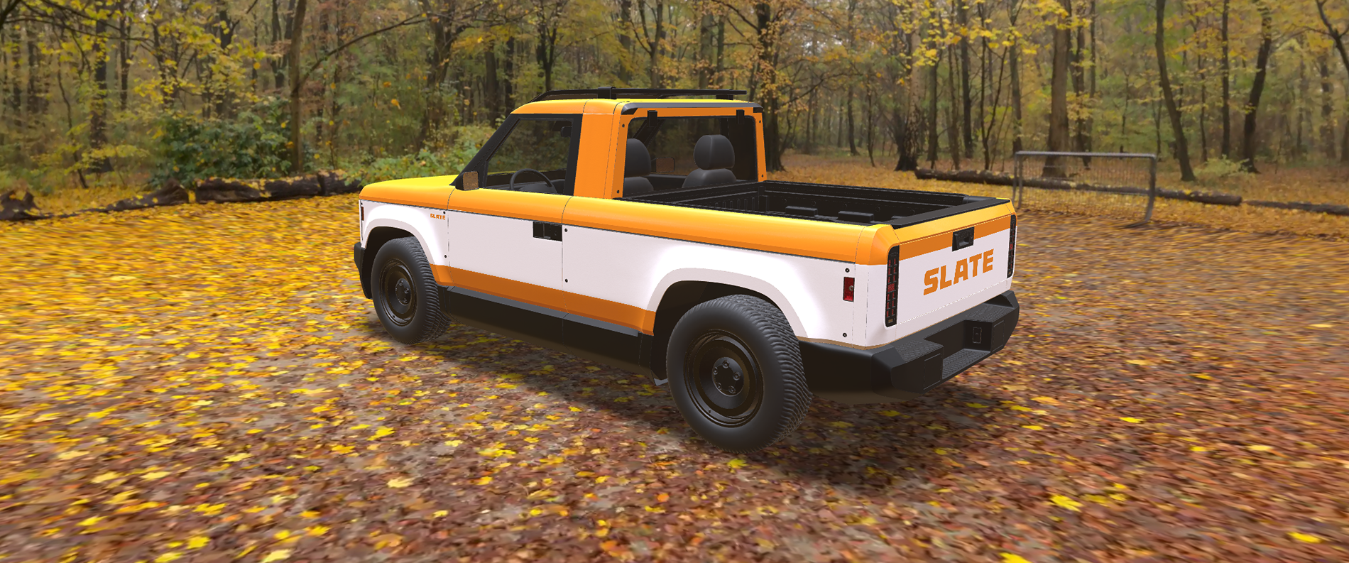 Slate Auto Pickup Truck Could this be the wrap company Slate is partnering with? slate leaves