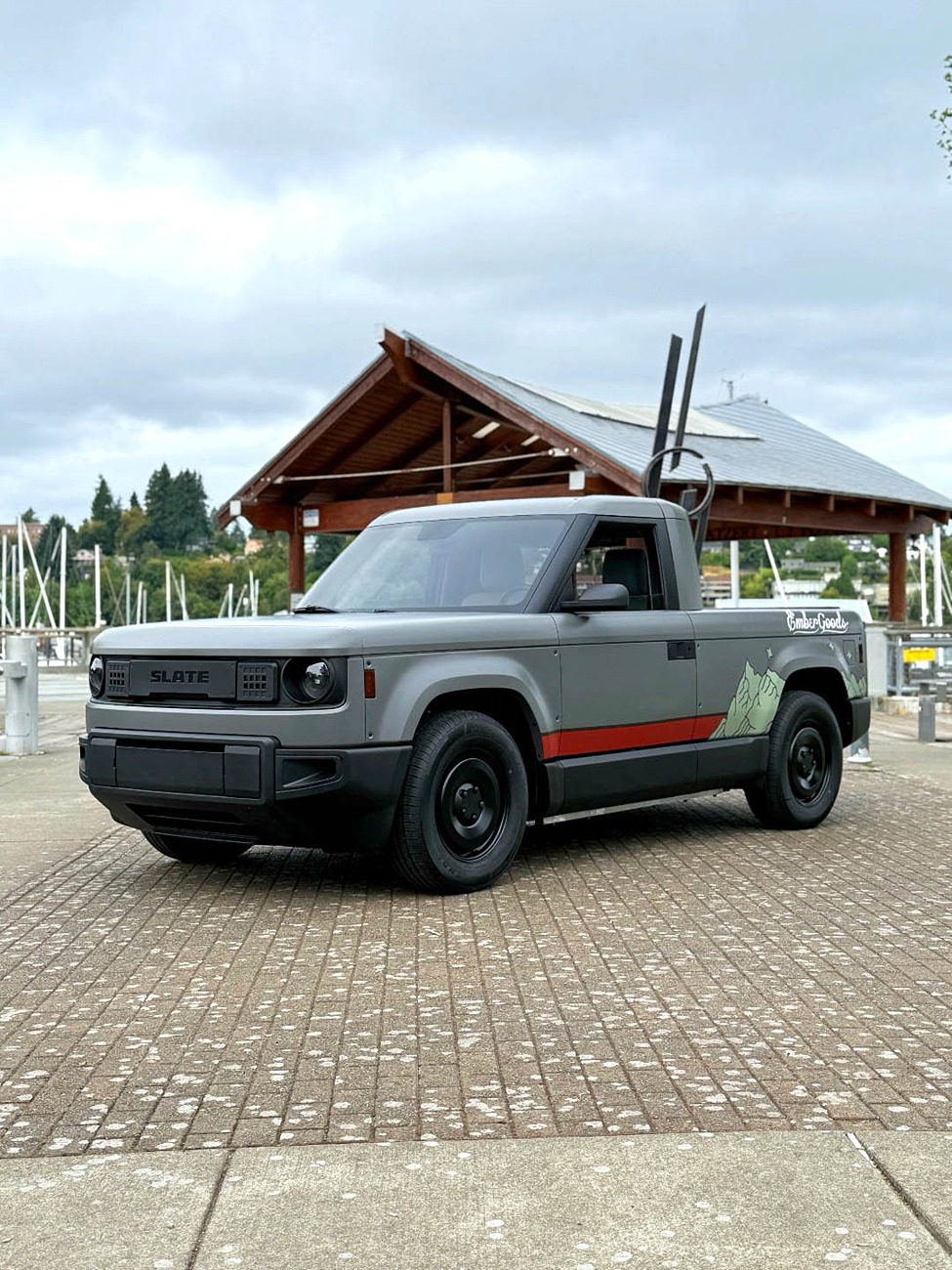 Slate Auto Pickup Truck Closeups of Slate Pickup Truck (photos from Olympia Event) slate pickup wrap ember coffee 3