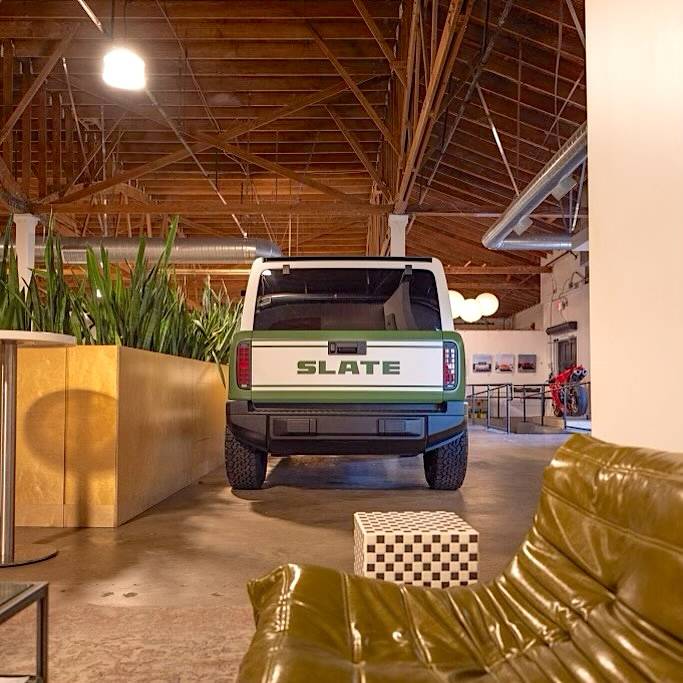 Slate Auto Pickup Truck Wrapped Slate SUV on display at Motoring Coffee LA (until mid-July) Slate SUV on display in LA at Motoring Coffee 2