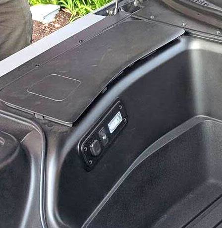 Slate Auto Pickup Truck Slate pickup sighting in downtown Warsaw, IN! (w/ frunk, bed, charging port closeup) slate truck frunk plugs lightin