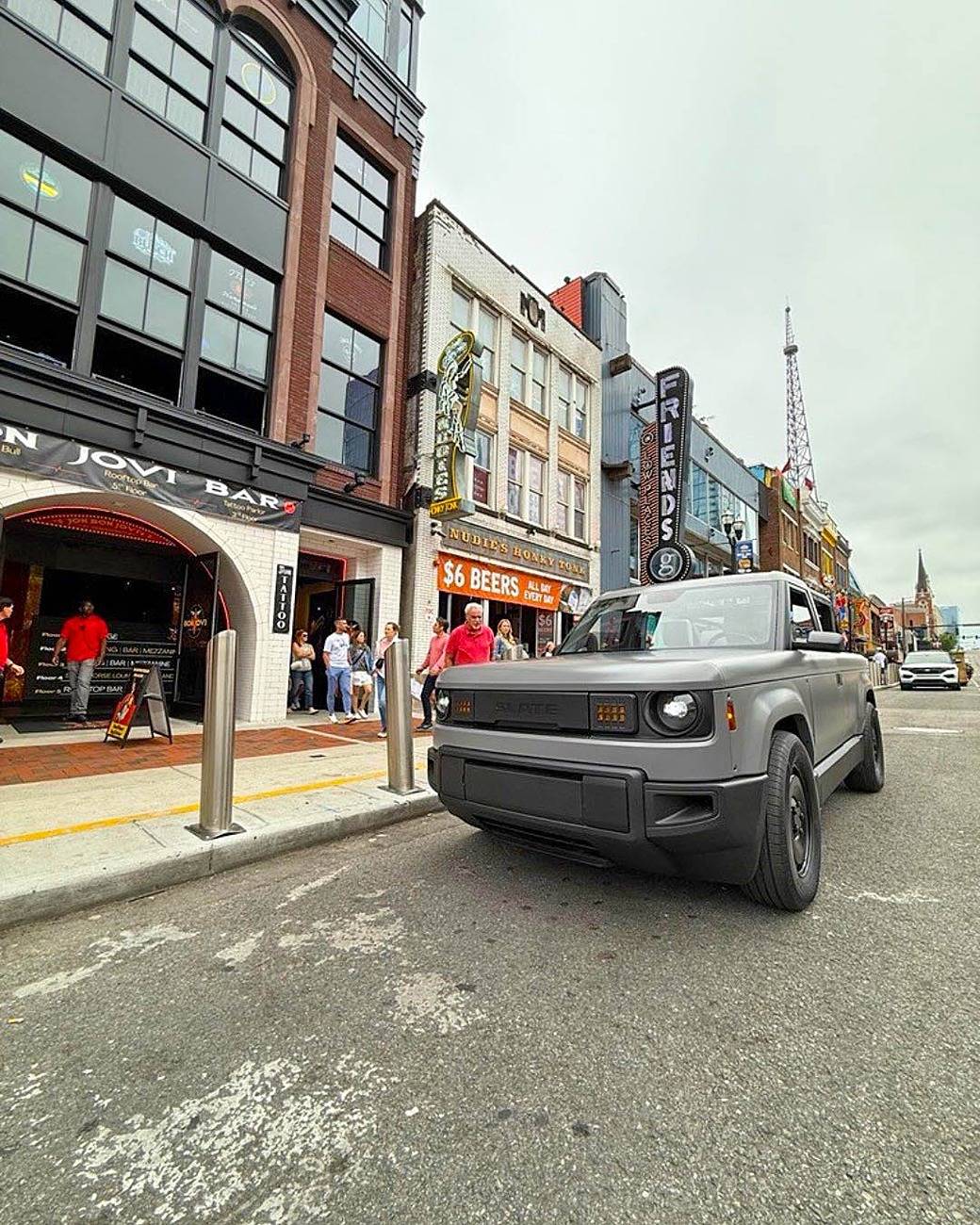 Slate Auto Pickup Truck Slate Open-Air version spotted driving and parking in Nashville, TN [video & photos] slate truck open air spotted