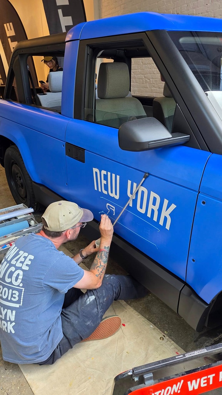 Slate Auto Pickup Truck NYC Slate Block Party - Slate Photos Slate truck pickup open air blue wrap nyc 2