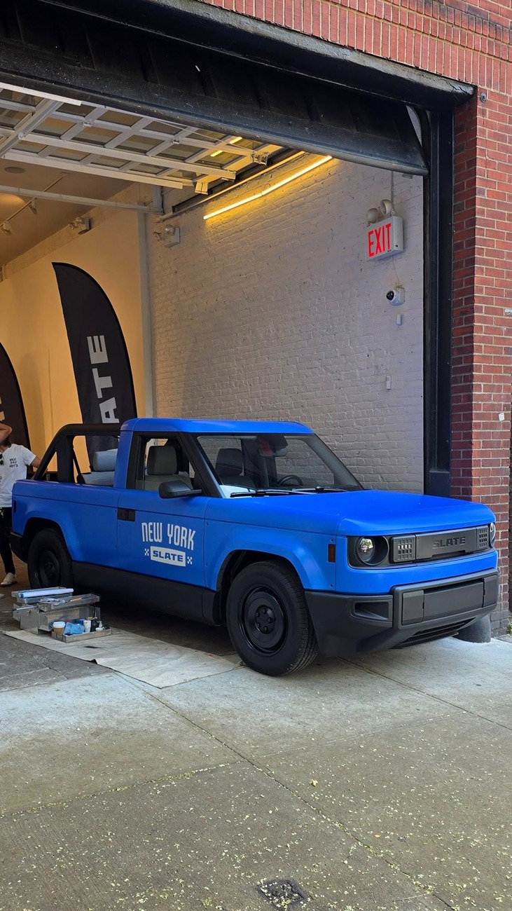 Slate Auto Pickup Truck NYC Slate Block Party - Slate Photos Slate truck pickup open air blue wrap nyc 5