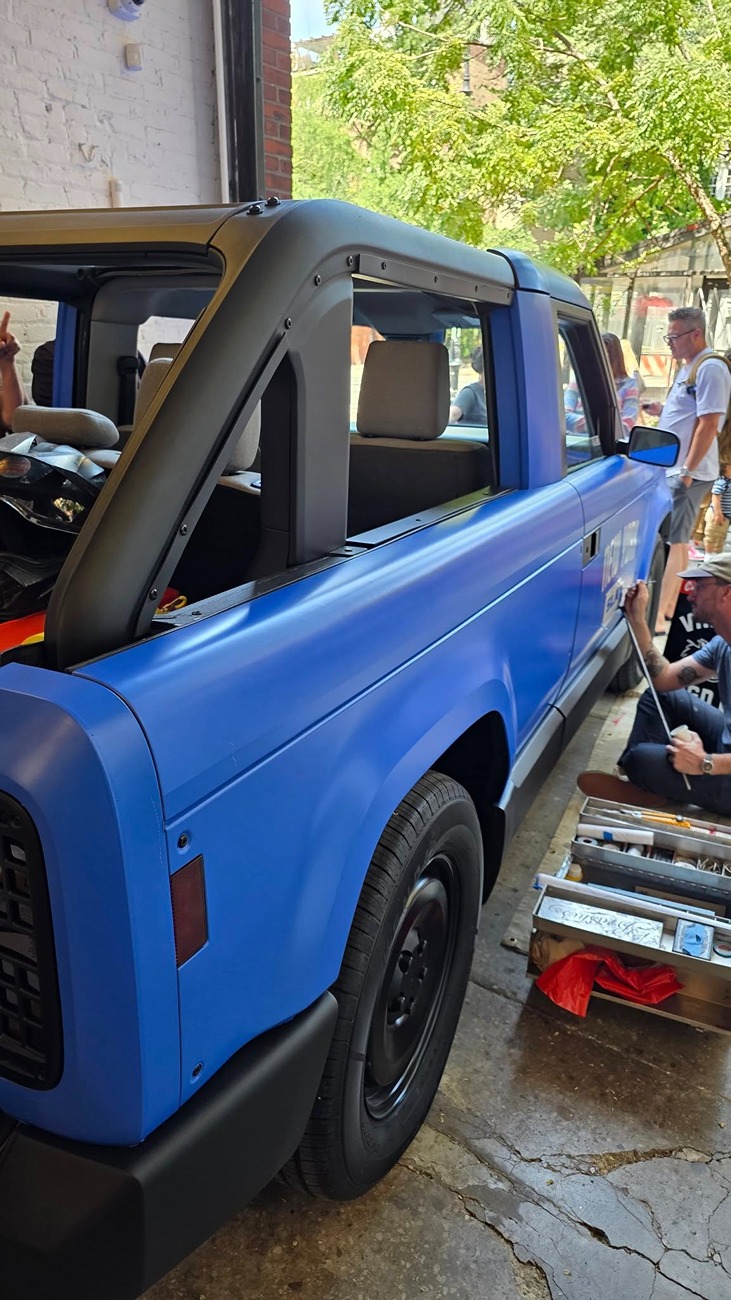 Slate Auto Pickup Truck NYC Slate Block Party - Slate Photos Slate truck pickup open air blue wrap nyc 6