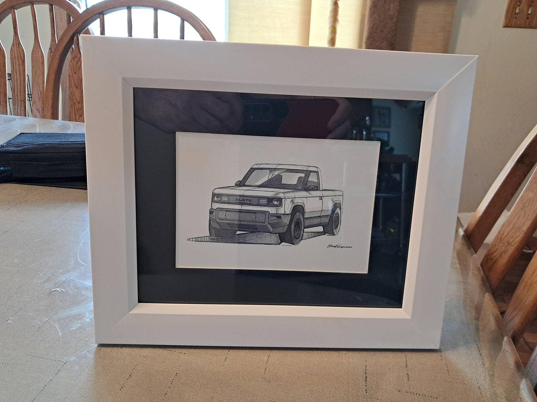 Slate Auto Pickup Truck Received my gift in mail from Slate Auto - concept sketch SlatePicture