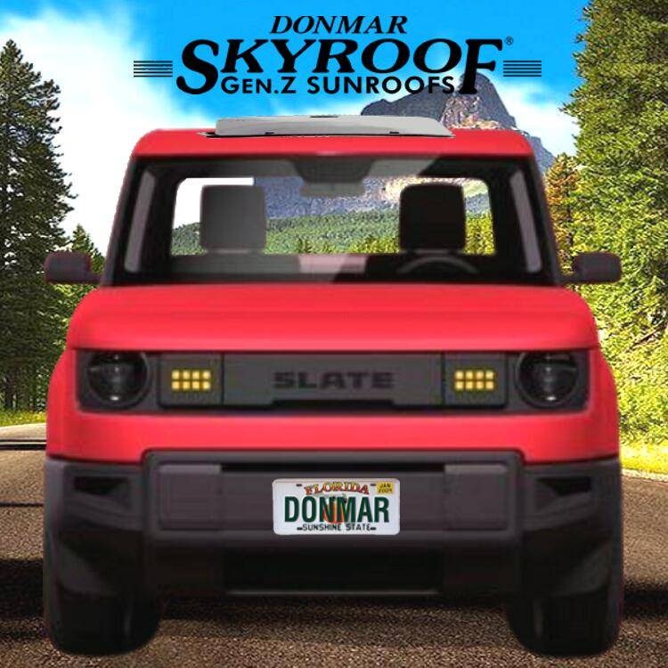 Slate Auto Pickup Truck Aftermarket sunroof - Suitable for Slate [DONMAR] SlatePkp-ExtSR