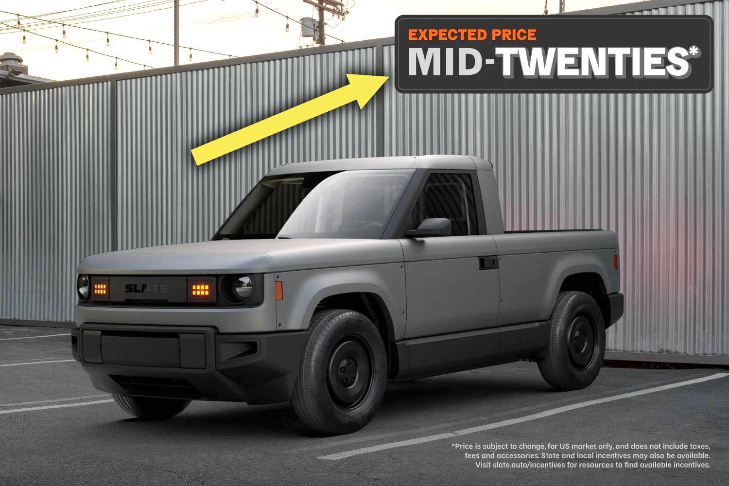 Slate Auto Pickup Truck Expected price now "Mid-Twenties" for Slate truck slatestartingprice