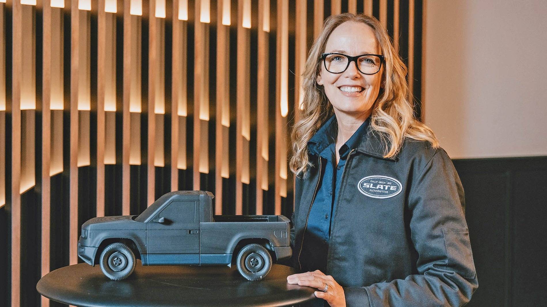 Slate Auto Pickup Truck Meet the Designer of the Slate Truck (head of design Trisha Johnson) tisha-johnson-slate-4