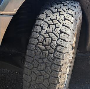 Slate Auto Pickup Truck Taller 17" All-Terrain Tires for OEM Wheels Toyo_AT3_33x10