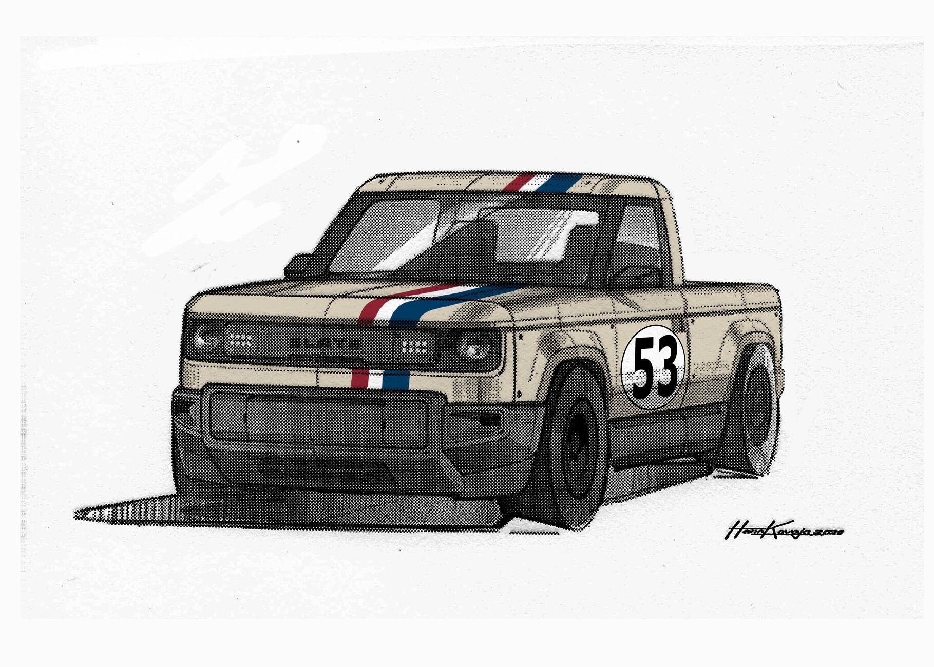 Slate Auto Pickup Truck Received my gift in mail from Slate Auto - concept sketch Untitled_Artwork 2