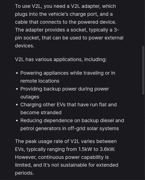 Slate Auto Pickup Truck V2L connection (vehicle-to-load) confirmed. Power tools & appliances w/ your Slate V2L-2