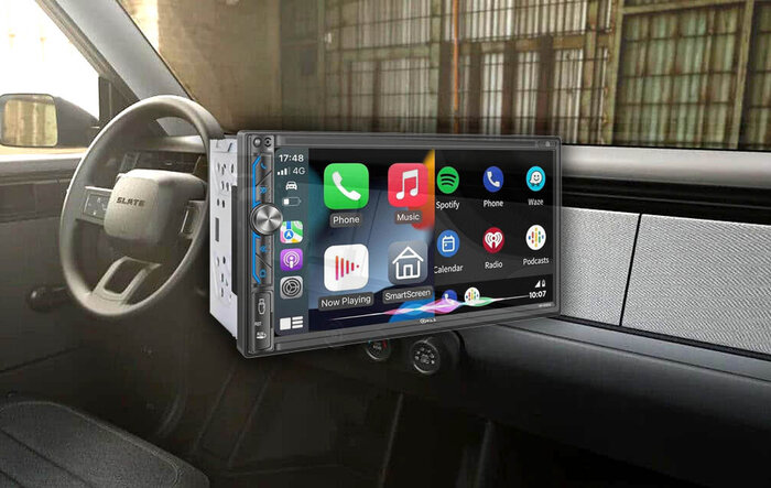 Double Din Car Stereo Head Unit / Radio Capable (confirmed by Slate CEO)
