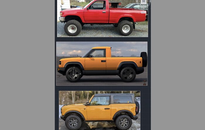 For fun - Overall Size / Wheelbase of Slate truck compared to other vehicles