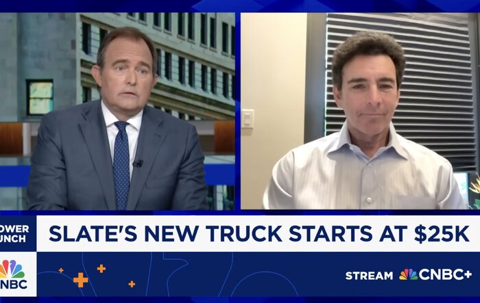 CNBC Video:  Slate has struck a nerve with the industry and consumers, says Former Ford CEO Mark Fields